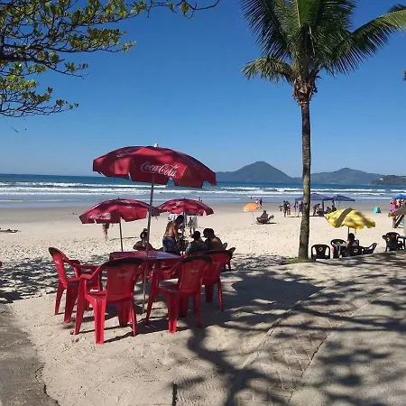 Apartamento com piscina churrasqueira em Ubatuba-3